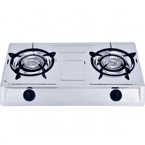 Estufa de gas con quemador de hierro fundido, control de perillas de acero inoxidable, encendido piezoeléctrico, para uso doméstico - Product Image 1