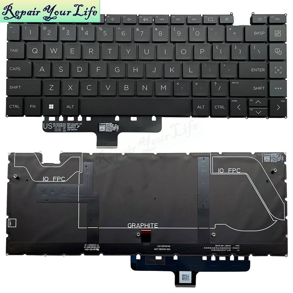 Laptop US RGB Backlit Keyboard NSK HAA4BC US 9Z NLGBC 601 for HP ...