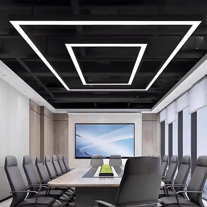 Toppo 4000k 5000k contrôle WIFI et lumière linéaire de dent bleue led lumière linéaire led Offre Spéciale éclairage led commercial pour bureau