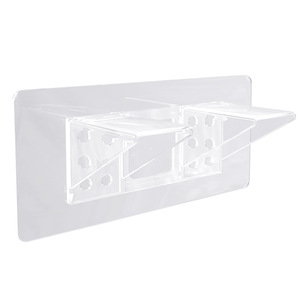 Qinfeng Invisible Shelf Support 70x150mm Adhesive Backing For <b>Wardrobe</b> Cabinet - Product Image 2