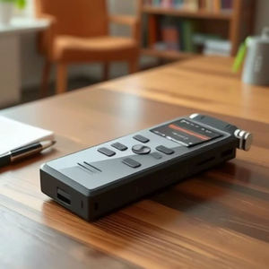 REC-9 Stereo Recorder | Dual Mic HD <b>Noise</b> Reduction, 10m Pickup, MP3/WAV Playback - Product Image 5
