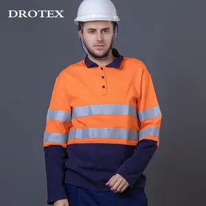 Ropa DE TRABAJO Elástico Punto Ropa DE SEGURIDAD Polos Reflectante Resistente al fuego Fr Camisa DE TRABAJO Hombres