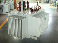 Transformateur électrique immergé dans l'huile, triphasé, à double enroulement, transformateur de puissance S9/S11 200 kVA 50 Hz, transformateur de puissance industriel