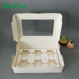 Fábrica de Shenzhen, venta al por mayor, embalaje personalizado, Mini cajas para cupcakes con ventana - Product Image 2