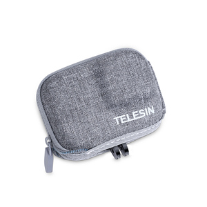 Bolsa Protectora <span class=keywords><strong>Mini</strong></span> Gris Telesin, Estuche de Transporte para <span class=keywords><strong>Go</strong></span> <span class=keywords><strong>Pro</strong></span> <span class=keywords><strong>DJI</strong></span> Insta360 Ace con Soporte de Apertura Parcial para Conectar con Trípode - Product Image 1