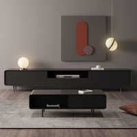 Meuble TV et Table Basse Modernes Simples pour Salon, Meuble de Sol, Meuble TV