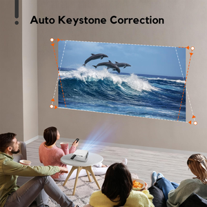 Projecteur LED intelligent Android 4K portable avec Wi-Fi, correction trapézoïdale automatique, courte focale, pour cinéma maison et usage professionnel, objectif manuel, 2G Pico Mini US - Product Image 3