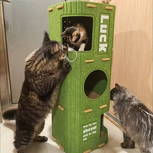 Lit pour chat en feutre double couche, motif Art Déco, à succès, pour toutes les saisons, <span class=keywords><strong>objet</strong></span> décoratif pour chats - Product Image 2