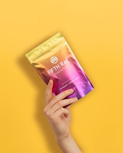 Sacchetti Mylar Personalizzati per Integratori Alimentari e Miscele di Tè Confezione con Chiusura a Zip Metallizzata di Grado Alimentare - Product Image 2