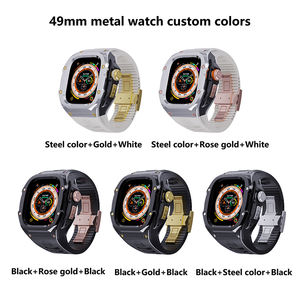 Custodia SHELLBOX Robusta con Supporto per Ricarica Wireless Antiurto in Acciaio Inossidabile 316 per <span class=keywords><strong>Apple</strong></span> <span class=keywords><strong>Watch</strong></span> <span class=keywords><strong>Ultra</strong></span> con Cinturino in Silicone Morbido - Product Image 6