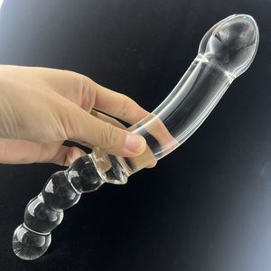 हॉट सेलिंग वयस्क सेक्स खिलौना पारदर्शी बोरोसिलिकेट ग्लास लिंग डिल्डो 100% वाटरप्रूफ ईएफजे ब्रांड योनि गुदा के लिए - Product Image 5