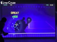 Terrain de jeu interactif multi-utilisateurs pour pickleball avec écran tactile, en fibre de verre, pour enfants, intérieur, maison, école