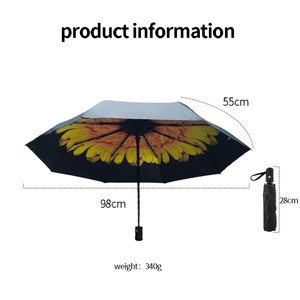 Wholesale Guangdong Modern Design Manual Sunshade <b>Umbrellas</b> 3-Fold <b>Automatic</b> Open Windproof UV Protection Business Gifts Custom - Product Image 6