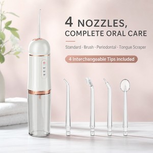 <span class=keywords><strong>Hydropulseur</strong></span> sans fil, jet d'eau dentaire, autonomie de 30 jours, élimine la plaque et le <span class=keywords><strong>tartre</strong></span>, nettoyage à 360° sans angle mort, étanche IPX7 - Product Image 4