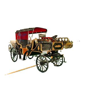 Carruaje de 4 ruedas eléctrico real de lujo con caballos, personaliza una variedad de colores para visitas de boda opcionales - Product Image 3