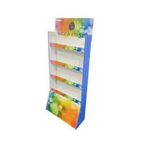 Exhibidor de Cartón para Publicidad en Supermercados, Estante de Exhibición Plegable para Piso, Exhibidor de Productos de Cartón