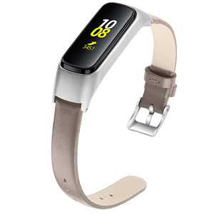Ivanaze-Correa de cuero para reloj inteligente, repuesto para <span class=keywords><strong>Samsung</strong></span> <span class=keywords><strong>Galaxy</strong></span> <span class=keywords><strong>fit</strong></span>-<span class=keywords><strong>e</strong></span> <span class=keywords><strong>R375</strong></span> + marco de Metal - Product Image 5