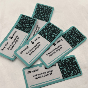 Etiqueta tejida de algodón NFC personalizada para vestido, etiquetas de ropa hechas a mano con logotipo, etiquetas de tela para prendas. - Product Image 6