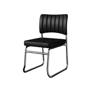 Comodo sgabello da casa sedentario con fiocco sedia da allenamento aziendale sedia da mahjong in pelle sedia da conferenza per ufficio