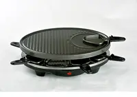 Grelha portátil de alumínio para churrasqueira, grelha redonda e pequena de 30cm para uso em restaurantes e casa, coreana