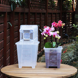 Pot de fleurs en <span class=keywords><strong>plastique</strong></span> Transparent, pot d'orchidées, pot de jardin extérieur - Product Image 5