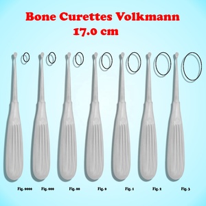 Curettes osseuses chirurgicales dentaires Volkmann, cuillères coupantes pour chirurgie tissulaire, taille personnalisée, manuelles, en acier inoxydable de haute qualité - Product Image 3