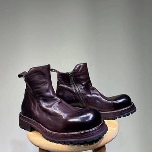 Botas de Martens de cuero genuino para otoño/invierno, suela de cuero de caballo lavado y tratado, botas retro para hombre, venta al por mayor de una sola pieza, tendencia retro - Product Image 6