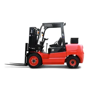 Powerful Diesel Forklift 2t 2.5t 3t 3.5t triple mast solid tire fork lift truck for warehouse and factory use