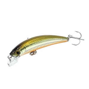AOCLU Slim Body smoking Minnow 50mm 2.6g picchiata bassa 0.4m Deep Hard Bait Wobbler Jerk con gancio VMC - Product Image 1