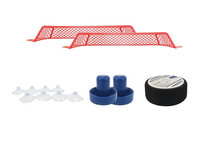 Table de hockey sur air miniature portable pour l'intérieur, avec lumières LED, amusante pour les enfants, jeu de divertissement familial