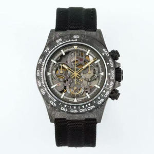 Montre de luxe unisexe automatique mécanique chronographe squelette tourbillon en acier inoxydable 904L, résistante à l'eau, style sport et mode - Product Image 2