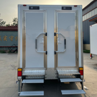 Remorque de salles de bains extérieures portables de luxe en Chine Design moderne pour l'utilisation de caravane de camping comme toilette mobile de style maison