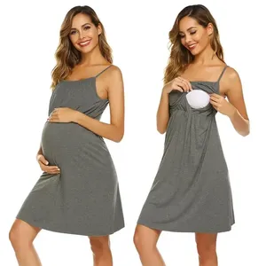 Vestido elegante de gama alta telas flor sin mínimo maternidad mujeres embarazadas ropa femenina ropa de casa - Product Image 5