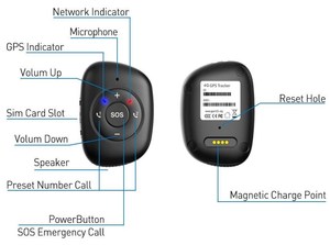 Localizador GPS con Alerta <span class=keywords><strong>de</strong></span> Caídas Automática, 4G, Alarma <span class=keywords><strong>de</strong></span> Salida <span class=keywords><strong>de</strong></span> Zona Segura, Llamada SOS <span class=keywords><strong>de</strong></span> Precisión con un Toque, Escucha por Voz, IP67, para Personas Mayores Solas - Product Image 2