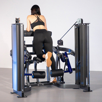 Mesin Leg Curl Berbaring ROSEN Gym Equipment Hammer Strength Pin Loaded, Pipa Baja Galvanis Berkualitas Tinggi Tebal 3MM