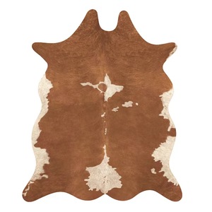 Alfombras <span class=keywords><strong>de</strong></span> piel <span class=keywords><strong>de</strong></span> vaca impresas bonitas MOQ bajo precio <span class=keywords><strong>de</strong></span> fábrica diseño claro 3D - Product Image 6