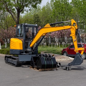 EPA EURO 5 CE piccolo Micro scavatore 4Ton cinese Mini escavatore con asta di oscillazione/condizionatore d'aria - Product Image 1