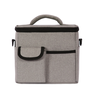 Removable compartment wine cooler bag thermo lunch box tote adjustable shoulder strap insulated bags to keep food cold