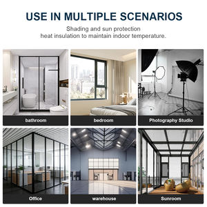 Película de Vidrio Esmerilado Transparente Blanca para Edificios, PVC, 17% VLT, 92% UV, 72% IRR, Película de Tinte para Ventanas y Puertas Arquitectónicas de Oficinas y Baños - Product Image 6