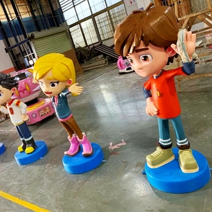 Estatua de niños y niñas realista de decoración vintage, escultura infantil, estatua de exterior de tamaño natural para parques infantiles/parque de atracciones - Product Image 3