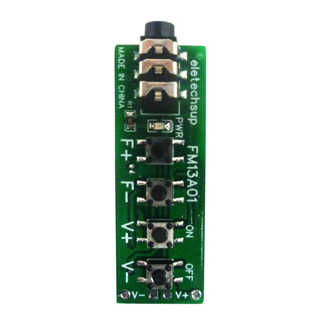 FM13A01 76-108MHz VHF Dual Channel Stereo Audio FM Radio Station Receiver Module