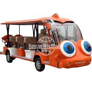 Voiturette de golf électrique fermée pour 14 passagers, classique, avec batterie au lithium 7,5 kW 72V200AH, certifiée CE et dotée de portes, couleur personnalisable - Product Image 2