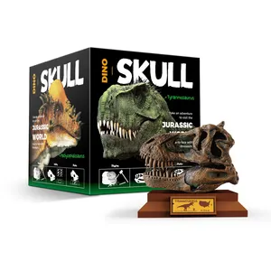 Dinossauro crânio coleção decoração brinquedo resina não-tóxico dinossauro caveira cavar kit brinquedos educativos para crianças