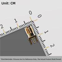 SMA Female PCB Mount Connector 50 Ohm DC-6GHz Through Hole Solder 4 Pin Flange Jack for 2G 3G 4G 5G WiFi RF Module Board