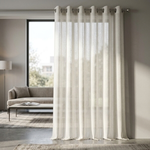 Tende Trasparenti DaiRui Effetto Lino a Righe, Filtranti la Luce, Stile Boho Rustico, per Finestre Soggiorno, Dropshipping e Ingrosso - Product Image 3