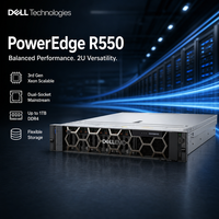 Serveur Rack 2U PowerEdge R550 avec Processeur Intel Xeon Silver/Gold, Mémoire DDR4, Plateforme Entreprise