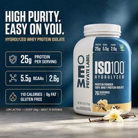 Complément alimentaire pour adultes OEM, protéine de lactosérum ISO 100%, poudre de protéine de lactosérum hydrolysée 25g avec créatine