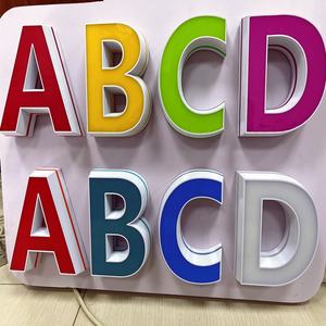 新着CNCプリント3Dアルファベット文字フロントサイドイルミネーション文字LEDアクリル文字看板 - Product Image 5