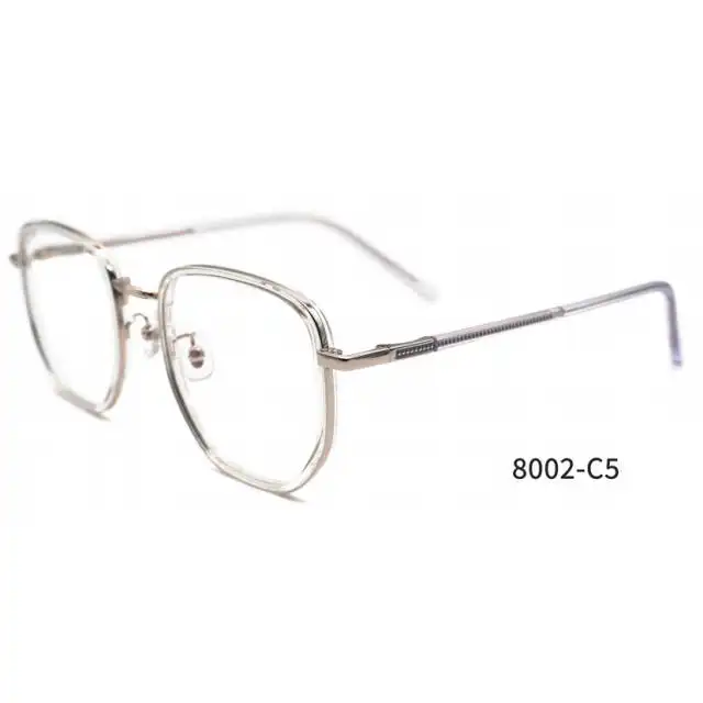 Оптовая продажа, легкая оправа для очков TR90, металлическая оправа для очков, очки против синего света, оптическая оправа для мужчин и женщин