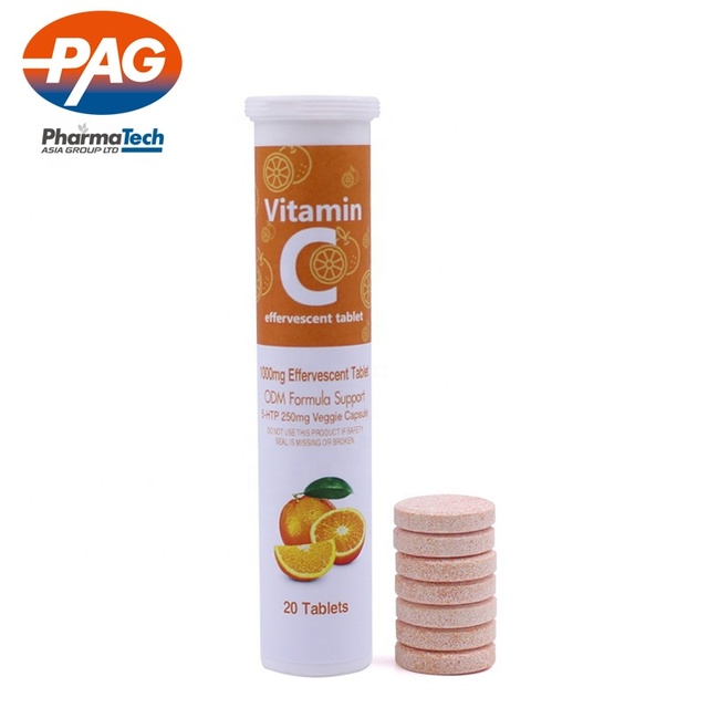 Supplement Manufacture OEM Dietary Supplement Bulk Sugar Free Vitamin C Effervescent Tablet